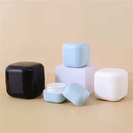 Storage Bottles 50g Cream Split Bottle Macaron Square Refillable Empty Face Lotion Jar Cosmetic Pot Travel Accessory