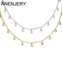 Catene Anenjery Trendy Pepper Star STAR PENDANT CACCOLA GOKKLE PER DONNE ACCESSORI GIOSTRI GOLD ORO SHINCHI