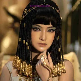 Egiptyjska Kleopatra Nakrywarze COS WIG Anime Nightclub Dirty Braid Dance Performer Little Halloween Hair Accessories