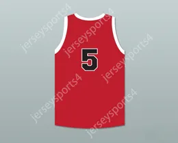 Пользовательский nay name Mens Youth/Kids Kenny Sailors 5 Providence Steamrollers Red Basketball Jersey 1 Top Stithed S-6xl