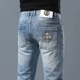 Designer Jeans Herren Sommer Neue Jeans Männer kleine, fit elastische lässige vielseitige modische modemarke jeans klassische casuale Hosen