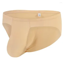 Underbyxor 2024 Mens Nylon Briefs Exotic Jockstraps Underwear Men Sexig låghöjande perspektiv Trosor Löst bälte Europeisk storlek m till xxl