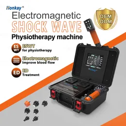 ED Tedavi için Taşınabilir Şok dalgası Terapi Makinesi Makinesi Spor Yaralanması Ağrısı Ekstrakorporeal Şok Dalgası Kas Rahat Masaj Makinesi