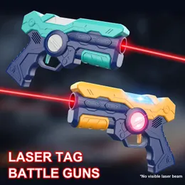 Barn Laser Tag Toy Guns Electric Infrared Gun for Child Battle Game Toys Weapon Pistols Gift Boys Outdoor Games 240420