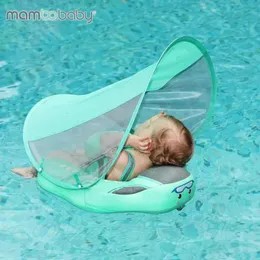 Mambobaby Baby Float Come Swimming Rings Weist Swim Ring Toddler Swim Trainer Distable Buoy Pool Associory 240412