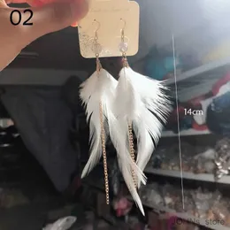 Dangle Kronleuchter 11styles übertrieben übertriebene Feder Quasten Tassel Drop Ohrringe Böhmische süße Frauen Feenhochzeitsfeier Feiertag Dangle Schmuck Schmuck