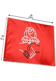 Socialistas democratas da America Flag 3x5ft Impressão de poliéster ao ar livre ou interno Club Banner de impressão digital e bandeiras Whole1772385