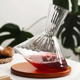 Strumenti da bar Creative Spinning Tumbler Style Red Wine Decanter 33.8 (Fl. Oz) - Gentile vino vino rosso in cristallo senza piombo a mano