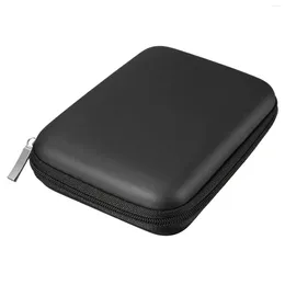 収納バッグ1PCジッパー付きの便利なハードドライブ2.5 HDDブラックポーチボックスポータブルキャリングケースディスク保護