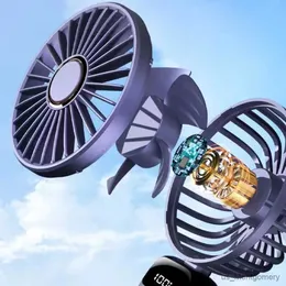 エレクトリックファンポータブルハンドヘルドパーソナル充電式ファンLEDデジタルディスプレイ90調整可能な充電式ファン5スピード風力ミニアロマセラピー