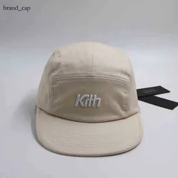 Kith 5 Panel Camp Adjustable Baseball Cap Snapback Hip Hop Trucker Caps for Men Women Dad Hat Casual Sun Visor Outdoor