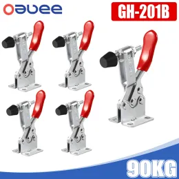 Controls Gh201b Toggle Clamps Woodworking Heavy Duty Quickrelease Clamp Latch Push Pull Foot Workbench Clamping Clamps for Woodworking