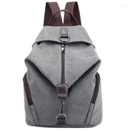 Skolväskor Kmffly Brand Women Canvas Ryggsäck Preppy Style Lady Girl Student Laptop Bag Top Quality Mochila Bolsas2024