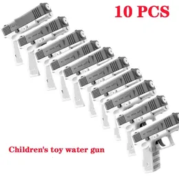 10pcs Wasserpistole Nicht -elektrische Pistole Schießspielzeug Full Automatic Summer Beach Toy für Kinder Kinder Jungen Mädchen Erwachsene 240411