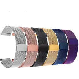 Uhren Bänder Uthai Edelstahl Magnetischen Netzgurt Universal 16mm 18mm 20 mm 22 mm 24mm Uhrengurt Schnellfreisetzungsuhr 240424