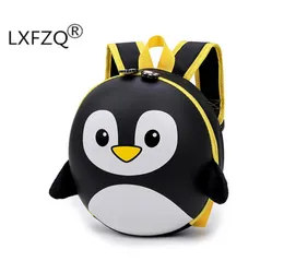 Nya 3D -barn skolväskor tecknad hård skal ryggsäck för barn för flickor pingvinskolans ryggsäck för pojke mochila infantil y18438700
