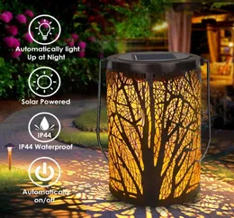 Solar Lantern Outdoor Lights For Hanging Garden Lantern Cylindrical Table Lamp Night Light Warm Lighting for Courtyard Garden Law9696436