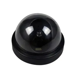 Newblack Plastic Inteligentny wewnętrzny/zewnętrzny manekin Dom Dome Fake CCTV Security Camera z migającym czerwonym światłem LED