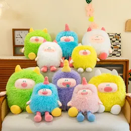 Internet celebrity cute long haired little monster doll plush toy sofa pillow children's doll gift elf doll