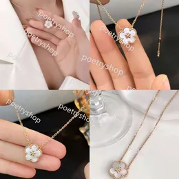 Подвесные ожерелья дизайнерские серьги 4/четыре листового клевера Charm High Edition Bloms Blossom Bracelet Bracle