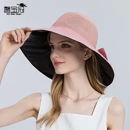 8130 Black Rubber Beach Hat, Sun Hat, Summe Face Shield, Sun Hat, Children's Versatile Sun Hat, Big Rimmed Fisherman Hat
