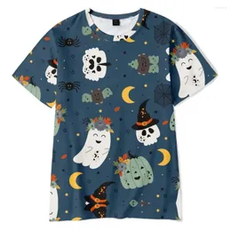 Ternos masculinos A1434 Casual Fashion Top T-shirt Business Round Round Short Sleeve Hhalloween Capa