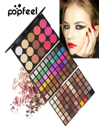 Poufeel 123 Colors Make Up Matte 108 Eyeshadow Power Palette 15 Color Facial Blush Highlighter Glitter Makeup Pallete2227080