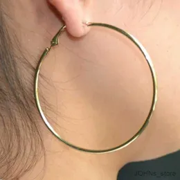 Stud 3/4/5/6/7/8/9/10CM Electroplating Hoop Earrings Without Piercing Classic All Match Fake Clip-On Daily Party Circle Ear Ring Clip