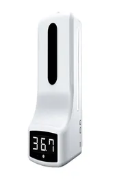 Ny FullAutomatic Spray Soap Dispenser Icke -kontakt termometer Wallmontered Dual Power Soap Dispenser Allinone Machine3584771