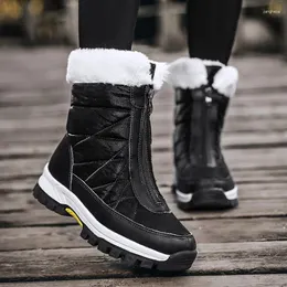 Stivali inverno ombrello stoffa addensata neve casual moda 360 gradi termostato caldi scarpe di cotone resistente al freddo.