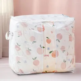 Bolsas de armazenamento Bolsa de quilt conveniente transparente em roupas de tamanho de carpete travesseiro de xale