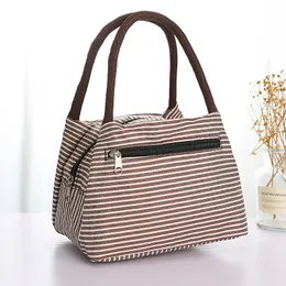 Canvas Bag Women 2024 New Bag Cloth Bag Lunch Box Tote Bag Commuting To Work Small Cloth Bag Bento Bag Small Handbag C3