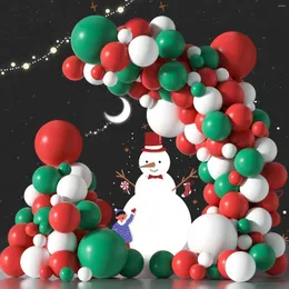 Decorazione per feste 98 pezzi 5/12/18 "Archi di ghirlanda di palloncini bianchi rosso verde set dell'anno di Natale di compleanno Decorazioni per baby shower decorazioni