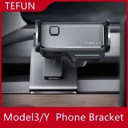 CARS CAR COR POPHINE MOUNT FOR TESLA MODEL 3 Y CLIP ثابتة سلامة حامل الهاتف الخليوي حامل ، Tesla Phone Mount لشاشة HUD HEPT HOLD