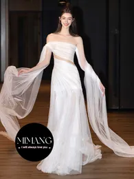 Abito da sposa leggero designer abito per occasioni speciali 2024 Nuova sposa abito da esterno Impegno francese di lusso