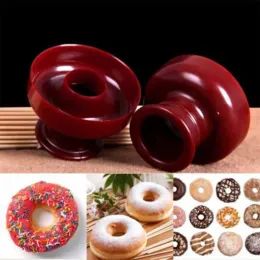 Moulds Plastic Doughnut Cake Maker Mold Home Party Desserts Cutter Fondant Cutting DIY Donut Mould Pastry Dough Process Baking Tools