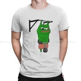 T-shirt maschile pepe rana animale più recente per uomo raro swole tira tondo tondo in poliestere di regali di compleanno distintivi tops t240425