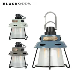 BlackDeer Luci da campeggio portatili Luce LED ricaricabili ricaricabili Trekking Lantern Emergenza Tende ad alta potenza Accensione 4 Modalità Lampada 240425