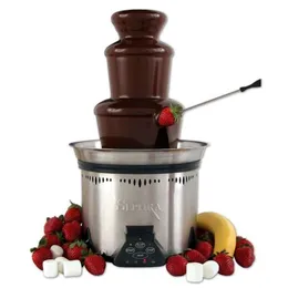 Elite 19 Small Chocolate Fountain Machine - Basino riscaldato rimovibile in acciaio inossidabile, sussurrare un motore tranquillo, serve 50, perfetto per le feste per bambini