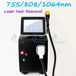 755 808 1064nm Laser per permanente permanente macchina per depilazione tripla depilatore di depilation 12 barre 12 barre