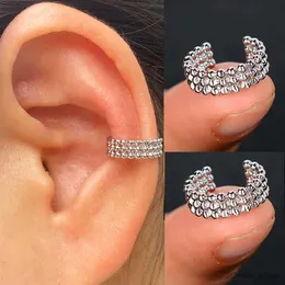Charm Hot Sale Metal Statement Clip on Earrings Without Piercing Cartilage Earrings Women Fashion Star Geometry Ear Cuff Party Jewelry