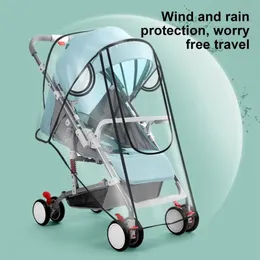 Stroller Rain Cover Waterproof Stroller Weather Cover Pram Rain Cover Baby Stroller Accessories Windproof Trolley Sun Shield 240412