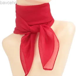 Shawls 65*65cm Summer Fashion Chiffon Solid Color Scarf Ladies Head Neck Square Scarf Shawls Female Hair Ties Bands Neckerchief Shawls d240426