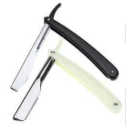 Two Color Manual Shaver Professional Stainless Steel Sharp Salon Razor Holder Folding Shaving Knife Shave Beard Cutter