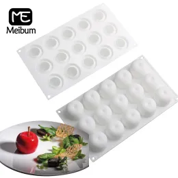 Moulds Meibum 15 Cavity Apple Design Silicone Cake Molds Chocolate Moulds Mousse Pastry Bakeware Kitchen Dessert Baking Tools