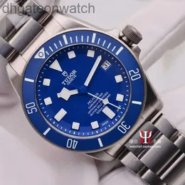 Versione di alta qualità Designer Tudery Designer Orologio da polso Pelagos in lega di titanio da uomo immersione blu meccanica orologio da uomo 25600 TB