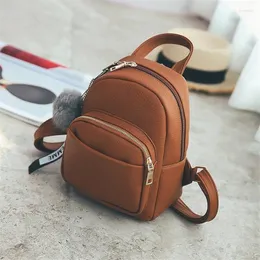 Zaino in stile donna morbida in pelle mini zaini da zaino studentessa sfocata a sospensione per le spalle delle spalle piccole borse da viaggio mochila