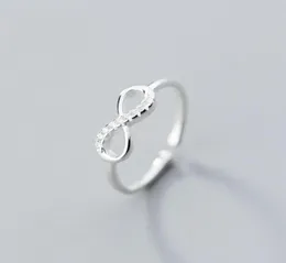 Cina di alta qualità 100 925 Sterling Silver Infinite Blessings infiniti Anelli di dito dell'amore Infinity Zircone Design Ring di fidanzamento JE61066771