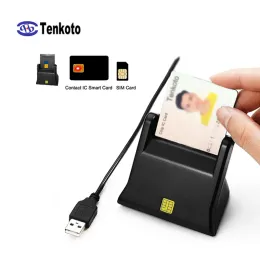Läsare SIM -kortläsarförfattare Smart Contact ISO7816 SDK USB EMV IC Chip Smart Card Reader/Writer