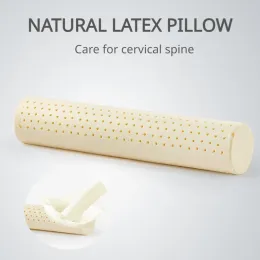 Poduszka naturalna poduszka lateksowa super miękka powolne odbijanie cylindryczna poduszka na szyję do łóżka ciąży poduszka na poduszkę dziecięcą boczny śpiący blok tylny